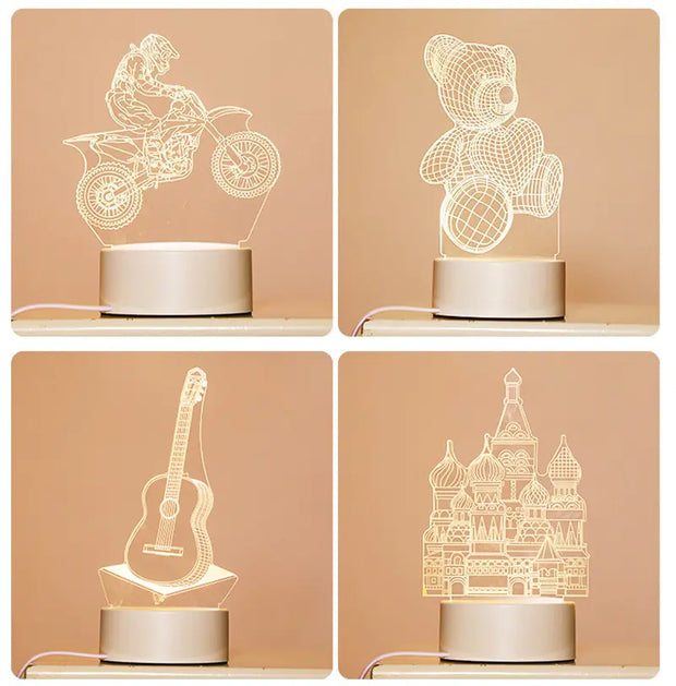 3D Lamp LED Light