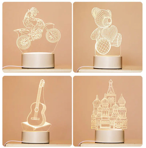 3D Lamp LED Light